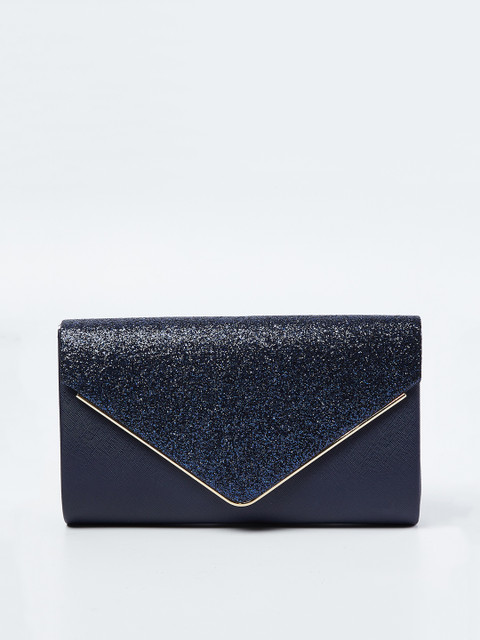 

CODE by Lifestyle Navy Blue Textured Clutch