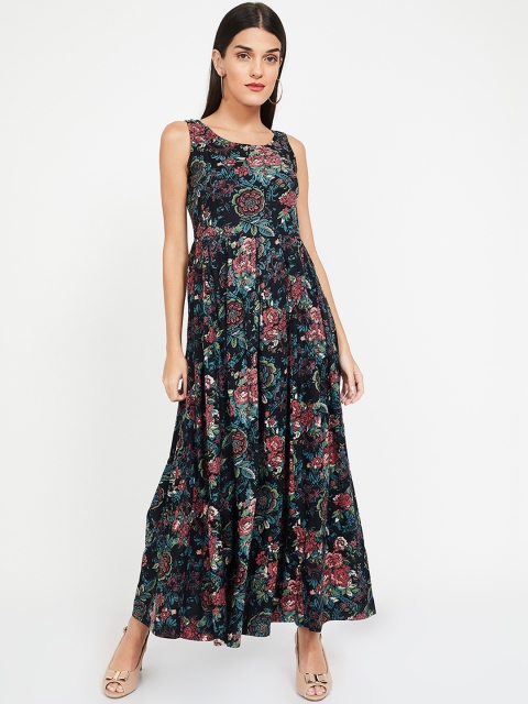 

CODE by Lifestyle Women Printed Black Maxi Dress