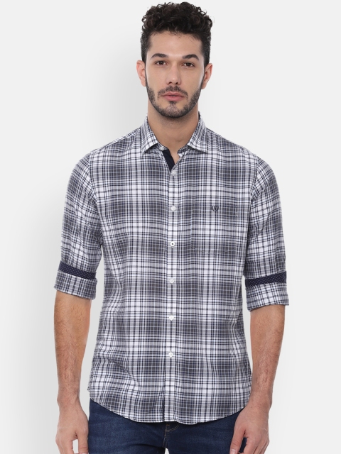 

Van Heusen Sport Men Grey Slim Fit Checked Casual Shirt