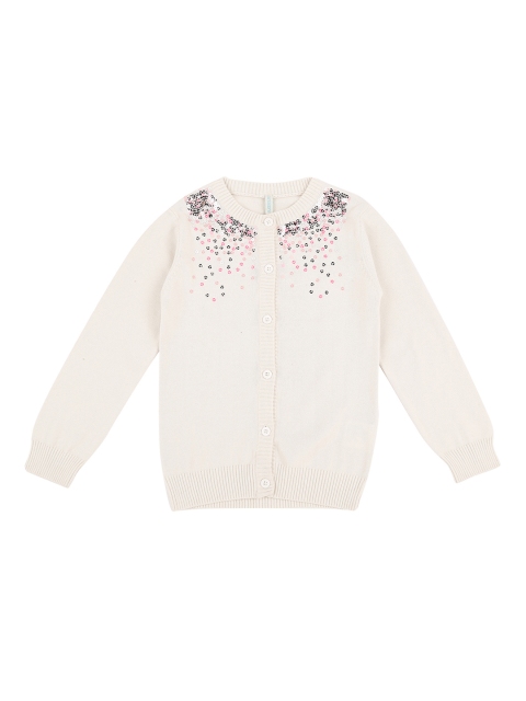 

Pantaloons Junior Girls Off-White Solid Sweater