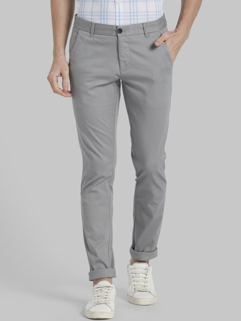 

Parx Men Grey Regular Fit Solid Regular Trousers