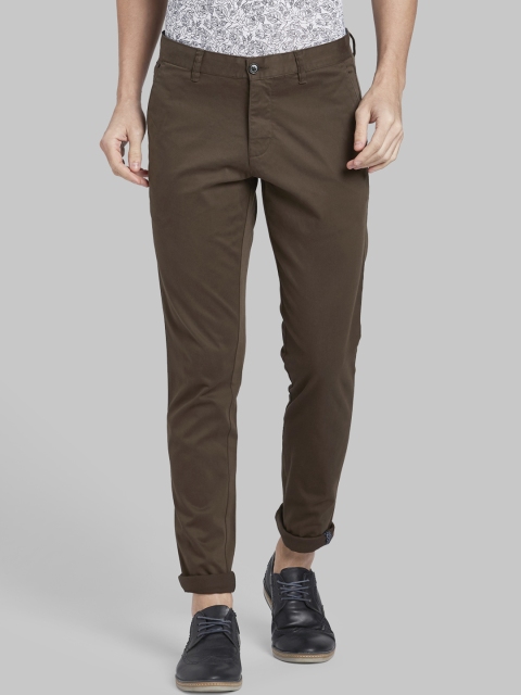 

Parx Men Green Regular Fit Solid Regular Trousers