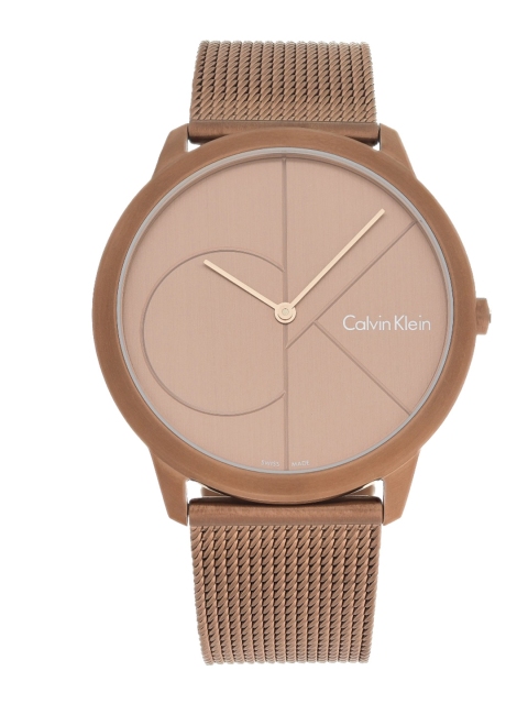 

Calvin Klein Minimal Men Brown Analogue Watch K3M11TFK
