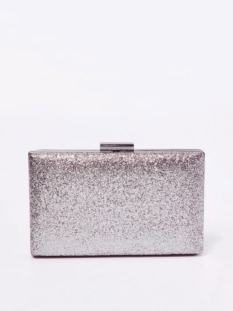 

CODE by Lifestyle Silver-Toned Embellished Clutch
