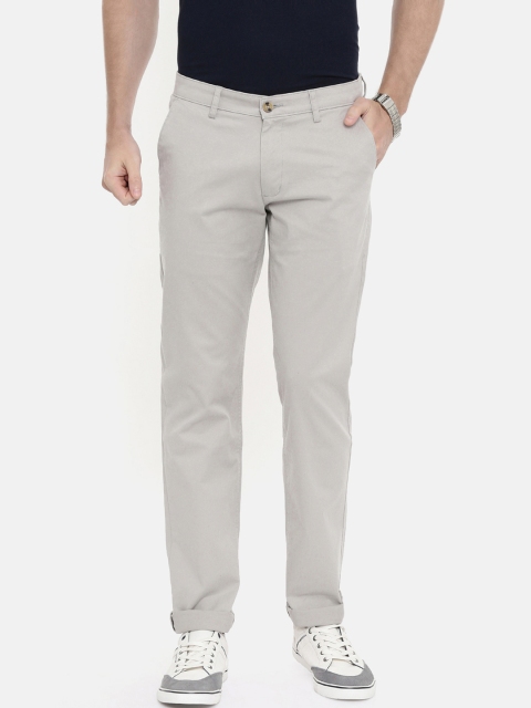 

Classic Polo Men Grey Slim Fit Solid Stretchable Regular Trousers