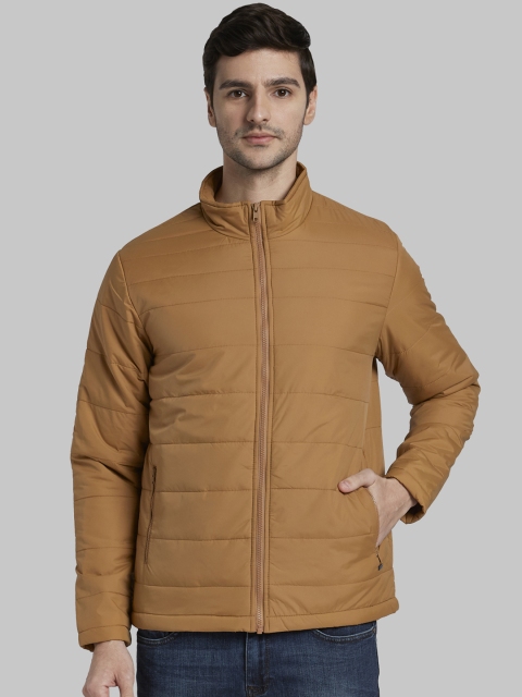 

Parx Men Brown Solid Padded Jacket