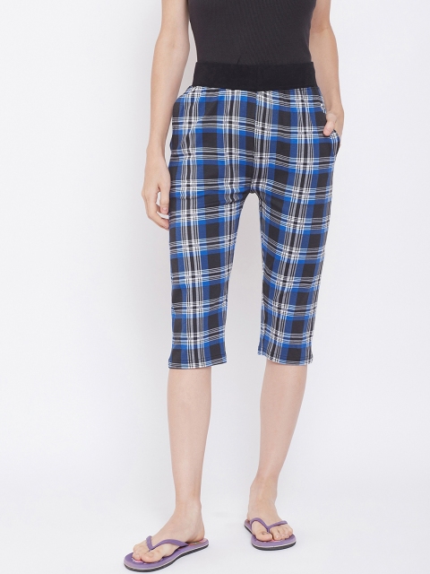 

C9 AIRWEAR Women Blue Checked Lounge Pant