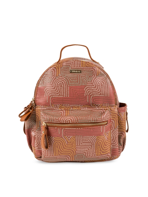 

Chumbak Women Tan Brown Backpack