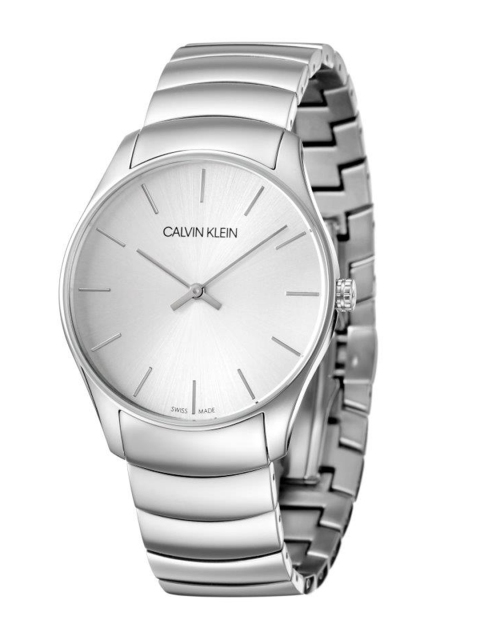 

Calvin Klein Classic Men Silver-Toned Analogue Swiss Made Watch K4D21146