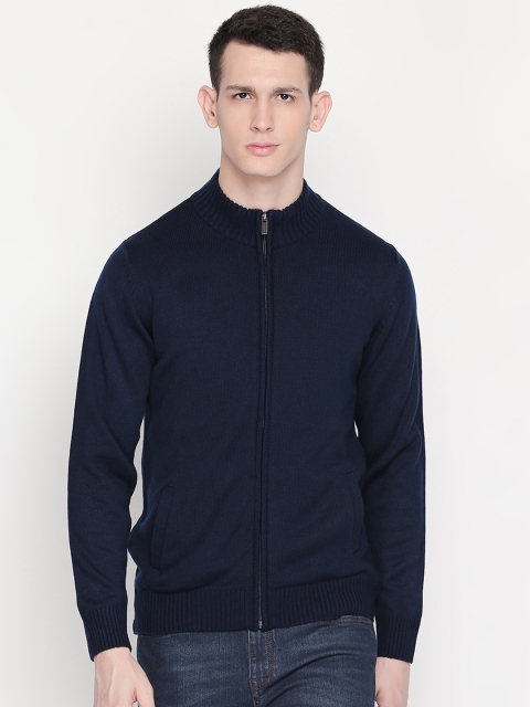 

BYFORD by Pantaloons Men Navy Blue Solid Sweater