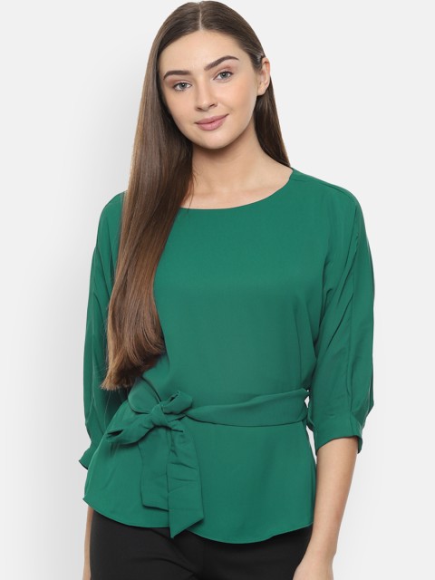 

Allen Solly Woman Women Green Solid Top