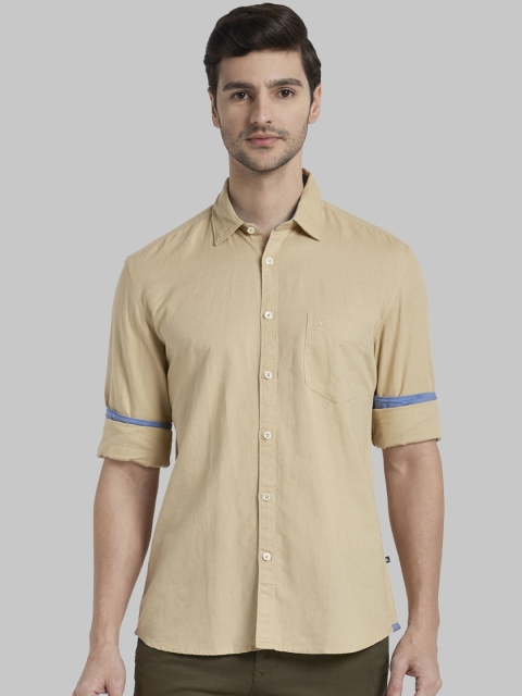 

Parx Men Brown Regular Fit Solid Casual Shirt
