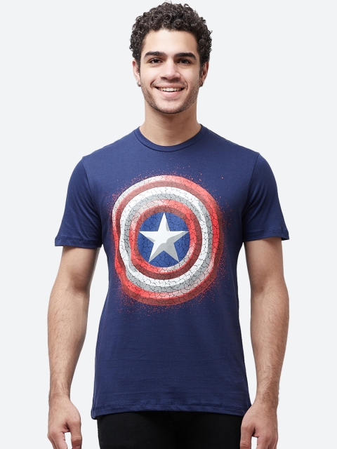 

Free Authority Captain America Men Print T-shirt, Blue