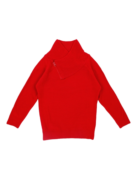 

Pantaloons Junior Boys Red Printed Sweater