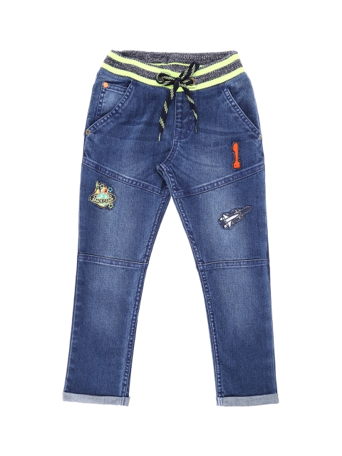 

Pantaloons Junior Boys Blue Tapered Fit High-Rise Clean Look Jeans