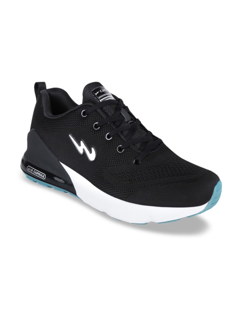 

Campus Men Black Mesh Running Shoes
