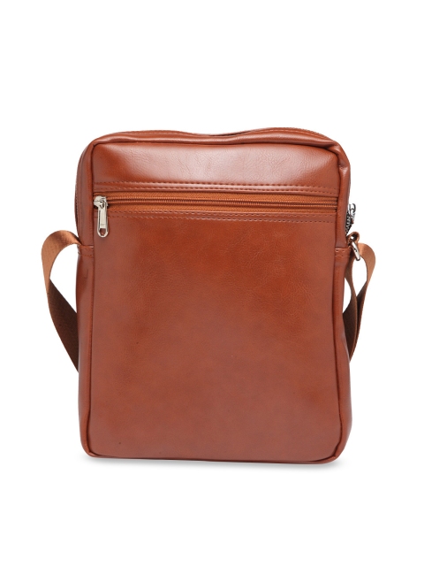 

Apsis Unisex Tan Brown Solid Messenger Bag