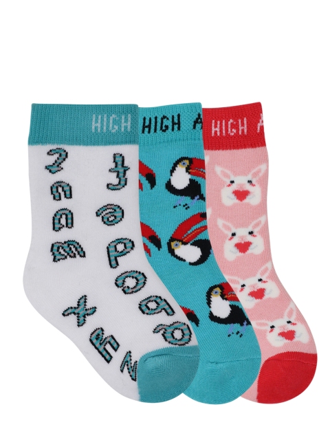 

Mustang Kids Multicoloured Pack of 3 Above Ankle-Length Socks, Multi