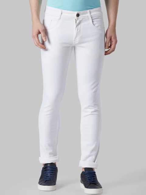 

Park Avenue Men White Regular Fit Mid-Rise Clean Look Jeans