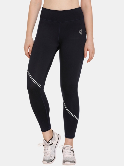 

Zelocity by Zivame Women Navy Blue Solid Skinny-Fit Tights
