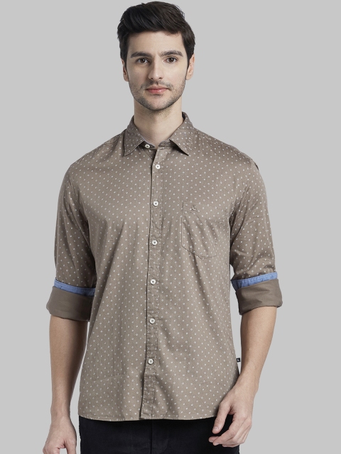 

Parx Men Brown Regular Fit Printed Casual Shirt