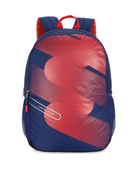 

LAVIE SPORT Unisex Blue & Red Backpack