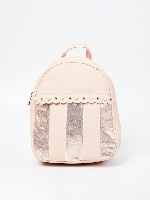 

Ginger by Lifestyle Women Pink Striped Backpack