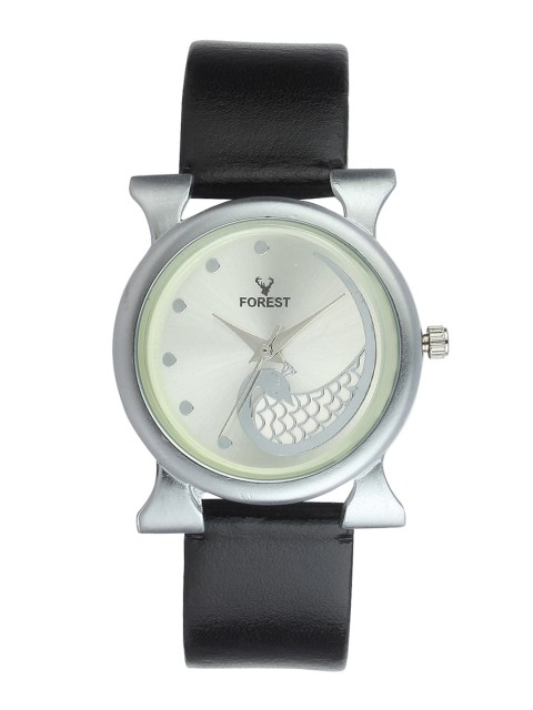 

Hobforestessentials Women Silver-Toned Analogue Watch FR-253-SL