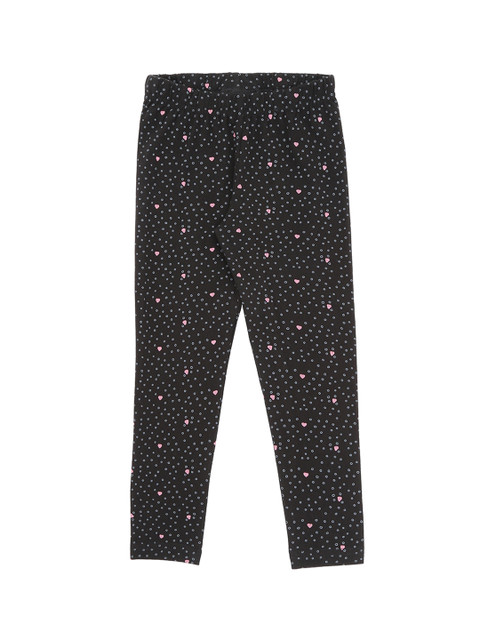 

CHALK by Pantaloons Girls Black Printed Ankle-Length Leggings