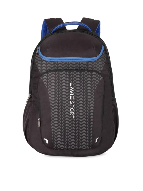 

LAVIE SPORT Unisex Black & Blue Graphic Backpack