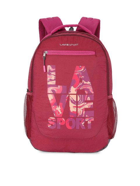 

LAVIE SPORT Unisex Red Brand Logo Backpack