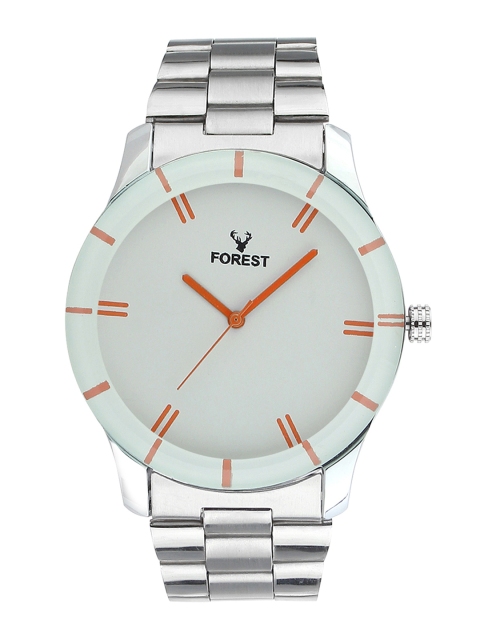 

Hobforestessentials Men White Analogue Watch FR-301G-WH
