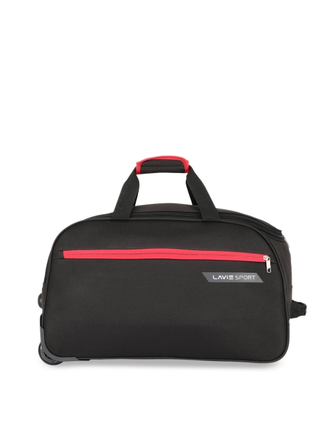 

LAVIE SPORT Unisex Black Small Wheel Duffel Bag