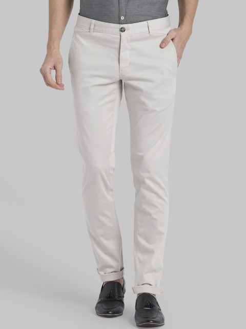 

Parx Men Beige Regular Fit Solid Regular Trousers