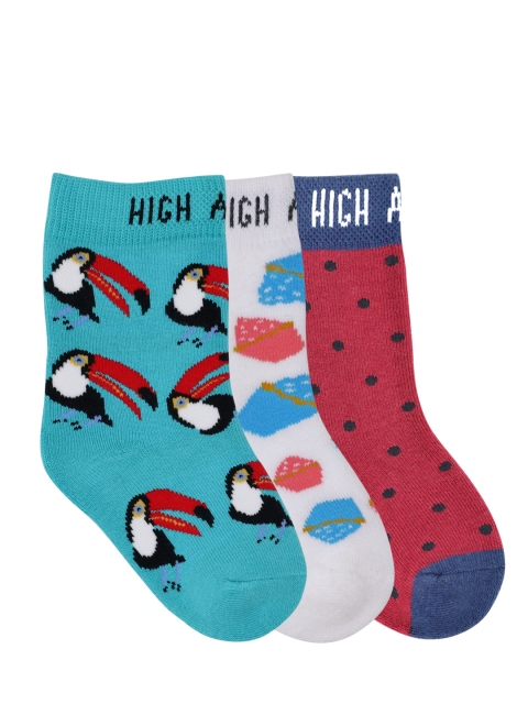 

Mustang Kids Multicoloured Pack of 3 Above Ankle-Length Socks, Multi