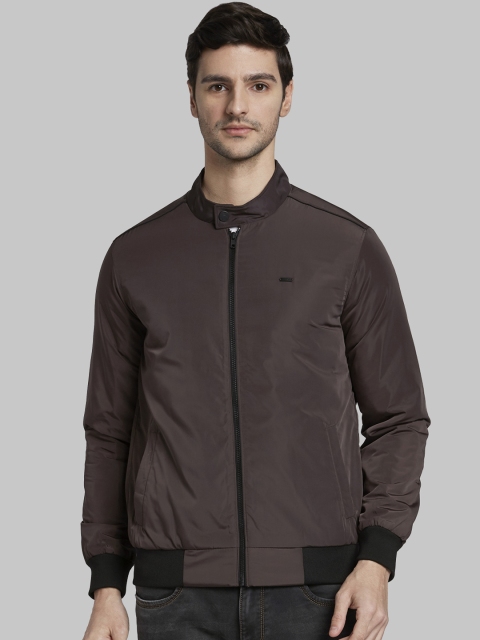 

Parx Men Brown Solid Bomber Jacket