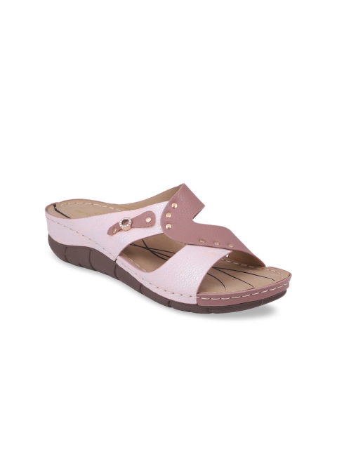 

pelle albero Women Pink Colourblocked Heels