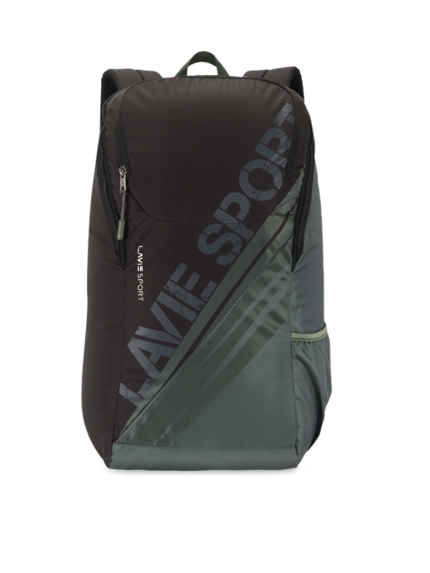 

LAVIE SPORT Unisex Black Brand Logo Backpack