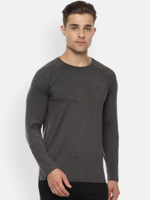 

Allen Solly Sport Men Grey Self Design Round Neck T-shirt