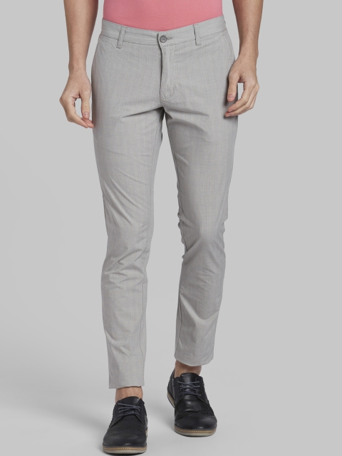 

Parx Men Grey Regular Fit Checked Regular Trousers
