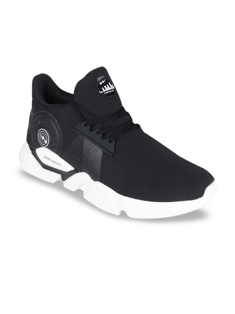

Campus Men Black Mesh Running Shoes