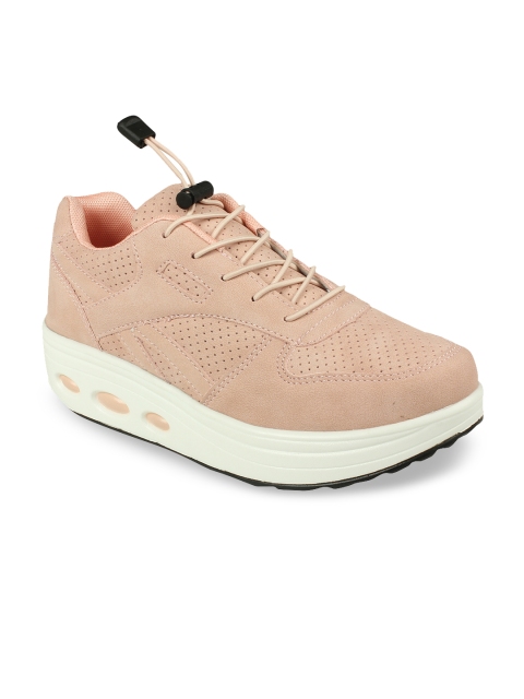 

Flat n Heels Women Pink Slip-On Sneakers