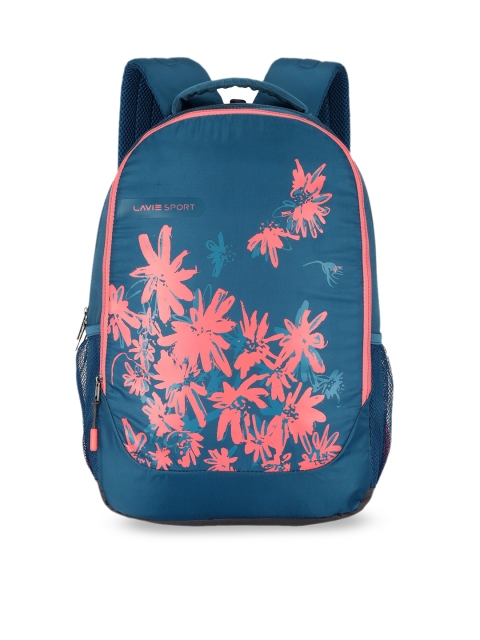 

LAVIE SPORT Unisex Blue Graphic Printed Backpack