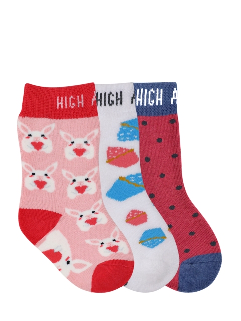 

Mustang Kids Multicoloured Pack of 3 Above Ankle-Length Socks, Multi
