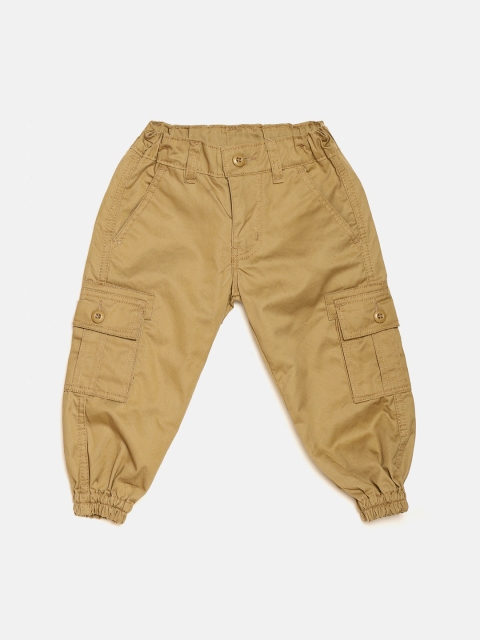 

The Sandbox Clothing Co. Boys Beige Regular Fit Solid Joggers