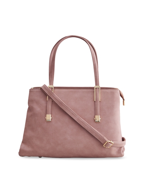 LEGAL BRIBE Pink Solid Handheld Bag