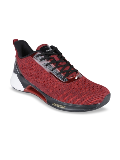 

Campus Men Red Mesh Mid-Top Running Shoes