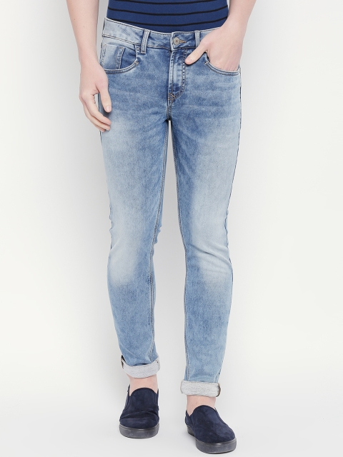 

SF JEANS by Pantaloons Men Blue Skinny Fit Low-Rise Clean Look Stretchable Jeans