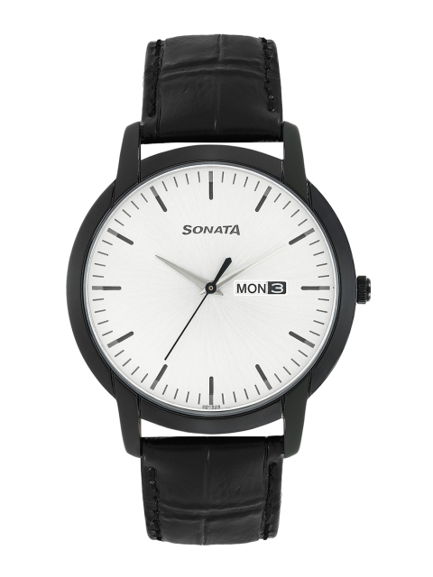 

Sonata Reloaded Men Silver Analogue watch 77031NL03