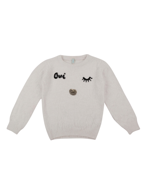 

Pantaloons Junior Girls Off-White Printed Sweater